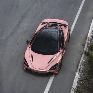 Film Pelindung Cat Mobil PVC <span class=keywords><strong>Vinyl</strong></span> Warna Rose <span class=keywords><strong>Gold</strong></span> <span class=keywords><strong>Chrome</strong></span> Mengkilap - Product Image 2