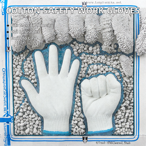 Guantes de Seguridad de Alta Calidad y Bajo Costo para Hombres y Mujeres, Tejidos, Lisos, de 7 oz, para Protección Laboral y Jardinería, de Nitrilo Blanco, Impermeables y Antideslizantes, 5ML - Product Image 2