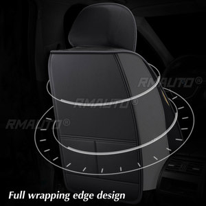 Fundas de Asiento para Automóviles de 5 Plazas, Cojines Protector de Asientos, Funda de Asiento de Coche Completa de Cuero PU, Ajuste Universal, Accesorios Interiores - Product Image 3
