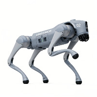Robot Anjing Empat Kaki Unitree Go2 Air Pro AI dengan LiDAR 4D, Kontrol Suara, dan Remote Aplikasi untuk Hiburan Rumah