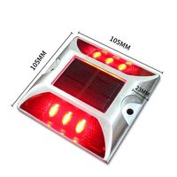 Faible prix Ip68 clignotant panneau de signalisation/aluminium réfléchissant Led Cat Eye solaire route goujons avec une luminosité élevée