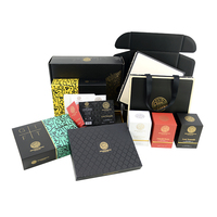 Coffret cadeau parfum de luxe emballage cosmétique personnalisé avec lèvre en relief et papier de base boîte cadeau pour parfum