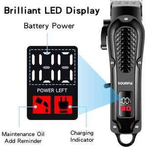 Tondeuse à cheveux électrique Solimpia, tondeuse à cheveux réglable, machine à couper les cheveux, recharge USB, tondeuse à cheveux pour hommes, soin du corps - Product Image 3