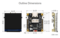 Papan Pengembangan Layar LCD ESP32-C6 1,3 inci, 240 * 240 Piksel, 262K Warna, Mendukung Wi-Fi 6 dan BLE 5