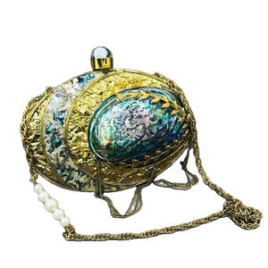 Diseñador-Exclusivo exquisitamente hecho a mano nupcial latón madre de perla embragues elegante moda estilo noche ocasiones bolsa - Product Image 1