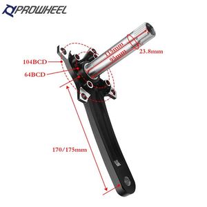 PROWHEEL 104BCD 175/170Mm manivelles 30-52T <span class=keywords><strong>pignon</strong></span> avec pédalier pédalier de vélo de montagne - Product Image 2