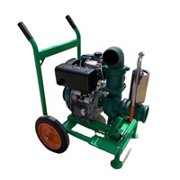La pompe à eau de 4 pouces du modèle de chariot diesel refroidi à l'air 178 est utilisée pour l'irrigation de ferme et de jardin