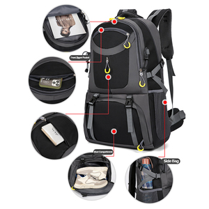 Waterproof Large Capacity Men's Women's Hiking Backpack Comfortable Zipper Travel <b>Bag</b> Warr-Resistant for Camping Outdoor - Product Image 6