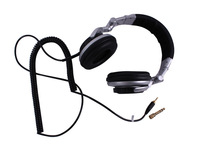 Headset Studio DJ Hifi QLDZ ST-80 Grosir, Lipat, Kabel 2M/3M, 3.5mm, Chipset JL, Tahan Air IPX-5, Warna Perak, untuk Musik Silent Disco