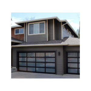 <span class=keywords><strong>Porte</strong></span> <span class=keywords><strong>de</strong></span> <span class=keywords><strong>garage</strong></span> <span class=keywords><strong>isolée</strong></span> en acier grain <span class=keywords><strong>de</strong></span> bois automatique moderne avec fenêtres - Product Image 6