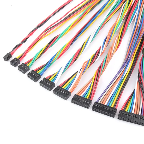 Custom Male To Female 1P 2P 3P 4P 5P 6P 10P 20P 30P 40P 2.54Mm Pitch Connector Jumper Copper Dupont Cable Assembly Wire Harness