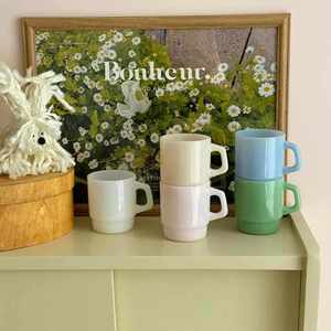 Taza de café de borosilicato de alta calidad con logotipo personalizado, taza de jade con asa, regalo corporativo para actividades empresariales - Product Image 5