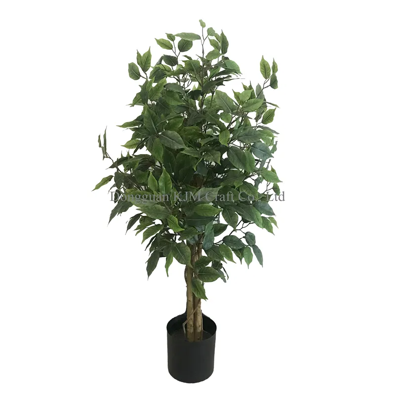 90/120/150cm albero di Ficus artificiale resistente ai raggi UV foglie di Ficus artificiale pianta Bonsai di Ficus artificiale per la decorazione dell'interno