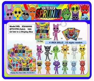 Sprunki Figuras DE ACCIÓN Sprunky Toy Conjunto completo Figuras Muñeca Llavero <span class=keywords><strong>Cadena</strong></span> de felpa para fanáticos del <span class=keywords><strong>juego</strong></span> de música de terror Niños adultos - Product Image 4