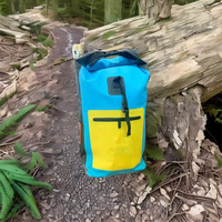 Sac à dos étanche en bâche PVC 35L, nouveau style, avec logo client imprimé, idéal pour la navigation de plaisance, le camping et la randonnée