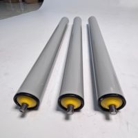 Rouleau de guidage personnalisé par le fabricant, rouleau de convoyeur en caoutchouc silicone résistant aux hautes températures et au vieillissement, revêtu de polyuréthane