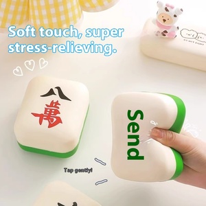 Décoration du Nouvel An Sanrio : Mahjong Rouge 80 000 en plastique expansé, jouet musical à pression à rebond lent, pour la décompression et la chance - Product Image 2