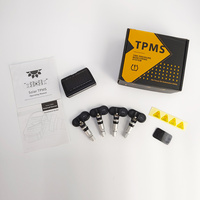 Système d'alarme de surveillance de la pression des pneus de voiture sans fil numérique solaire de haute qualité avec capteur interne, indice de protection IP67, certifié CE/FCC/E-mark