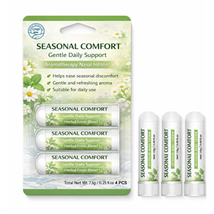 Inhalador Nasal Mini OEM en Barra, Aroma <span class=keywords><strong>a</strong></span> Mentol, <span class=keywords><strong>Eucalipto</strong></span> y Menta, Portátil, Tamaño de Viaje, Alivio de la Congestión, Descongestionante Nasal - Product Image 1