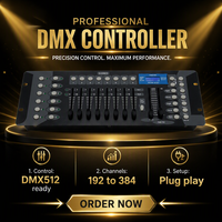 Contrôleur de lumière DMX512 LED IP65 à 192, 240 ou 384 canaux d'occasion pour éclairage de scène, mixeur pour projecteurs mobiles, PAR et faisceaux