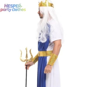 Disfraces de Halloween HESPER, Poseidón (mitología griega), Dios del mar, Terremoto, Tormenta, Caballo, Dios del mar, Ropa de juego de rol, Hombres adultos. - Product Image 3