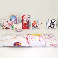 Mini personnage Anime Mini Dakimakura porte-clés suspendu impression 4*12CM pendentif dessin animé personnalisé petit Anime Mini Dakimakura oreiller