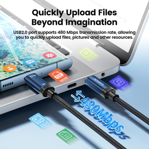 Toocki bán buôn 0.5m/1m/2M pd100w USB C để USB-C Cáp sạc nhanh Loại C Sạc Cáp OEM truyền dữ liệu cho điện thoại di động - Product Image 6