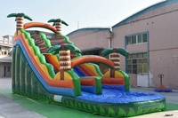 Glissière d'eau gonflable commerciale de jungle pour des enfants et des adultes pour la location de partie à vendre
