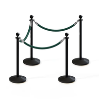 Support de trafic de luxe personnalisé en acier inoxydable ceinture rétractable ligne de file d'attente support de contrôle de foule corde torsadée rouge