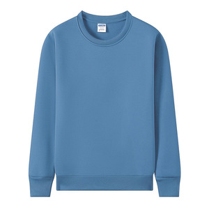 Fleece Lined Crew Neck Sweatshirt Orange Workwear Custom Logo Printing Enterprise Factory Uniforms - Product Image 4