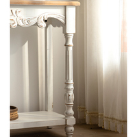 Maison Décoration rustique antique européenne Sculpture sur bois Mobilier de salon Table console