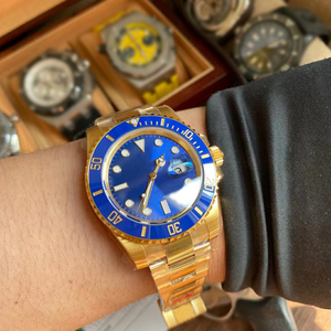 นาฬิกาดำน้ำอัตโนมัติสุดหรูสำหรับผู้ชาย หน้าปัดแซฟไฟร์ 41 มม. โลโก้สั่งทำ ตัวเรือนสแตนเลส 904 กันน้ำ กลไกจีน - Product Image 2