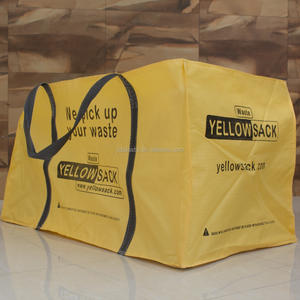 Gelbe 2 Yard 3 Yard <span class=keywords><strong>M</strong></span>üllsäcke PP Gewebte Bauschutt-Sammelbeutel Garten-Abfallcontainer Skip Bag für Abfallentsorgung Recycling - Product Image 4