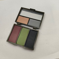 Nouveau Produit Jungle Adventure Camp Field Training Palette de Peinture Visage 5 Couleurs Noir Vert Brun Peau Gris Kit de Peinture Corporelle