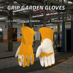 YEEHO Good Quality Anti <b>Slip</b> Durable 15G <b>Nylon</b> Polyester Spandex Liner Nitrile Foam Dipped Garden Work Gloves with Dot Size L - Product Image 2