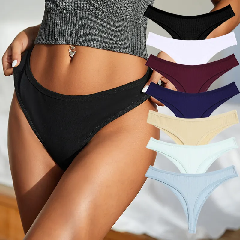 2023 Neue Frauen Baumwolle Tangas Atmungsaktiv Low Rise Bikini Lady Höschen G String Höschen Für Mädchen Frauen Sexy Unterwäsche