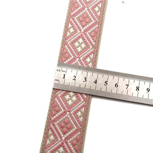 Tali Anjing Jacquard Webbing Kustom dari Poliester Nilon, Pita Webbing Desainer dengan Berbagai Warna, Tali Khusus untuk Aksesoris Tas - Product Image 5