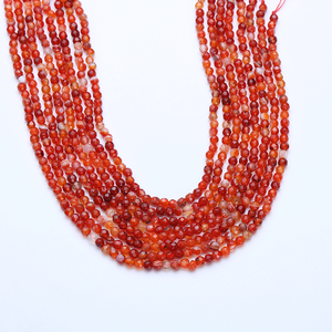 Perles de pierres précieuses en agate et en cornaline naturelles de luxe, taille brillante, hauteur de 8 mm, pour la fabrication de bijoux, qualité supérieure - Product Image 6