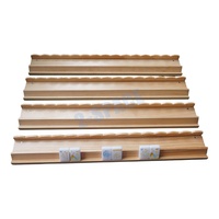 MALADA Support de Mahjong en Bois Fait Main, 4 Pièces/Ensemble, pour Plateau de Mahjong Américain, Support de Table pour Divertissement, Modèle Scallop