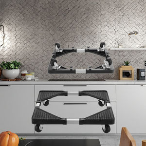 Étagère de rangement mobile télescopique réglable en plastique <span class=keywords><strong>pour</strong></span> appareils électroménagers et base de <span class=keywords><strong>support</strong></span> mobile <span class=keywords><strong>pour</strong></span> cuisine - Product Image 2