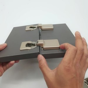 Bisagra para Muebles de Acero Laminado en Frío, Brazo Ultracorto, Amortiguación Hidráulica, Montaje Empotrado, 8mm de Espesor, Ángulo de Apertura de 90°, Industrial - Product Image 5