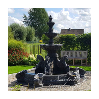 Statues de chevaux en granit et marbre sur mesure pour l'extérieur, pour la maison, le jardin, le parc urbain, sculpture de lion en pierre, fontaine d'eau de jardin