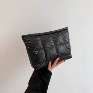 New Design Customized Quilting Women's Toiletry Bag Casual Travel Puffer Cosmetic Storage Pouch Makeup Bag With Zipper - Product Image 6