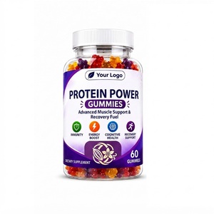 Gomitas de Proteína con Logotipo Personalizado OEM, Veganas, Sin Colorantes Artificiales, Marca Personalizada Distintiva con Diseño de Etiqueta Premium - Product Image 1