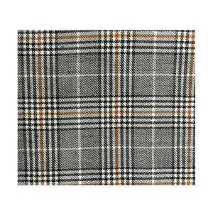 Tela a Cuadros Elegante, 72% Poliéster, 26% Rayón, 2% Elastano, Teñida con Hilo, 57 Pulgadas de Ancho, 230 g/m², Textil de Moda - Product Image 1