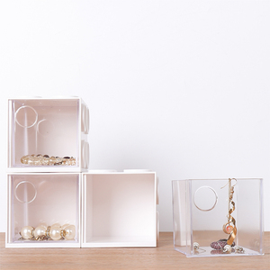Caja Organizadora de Escritorio con Forma de Bloques de Plástico, para Joyería, Papelería y Cosméticos - Product Image 4