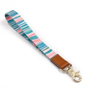 In stock: Printed keychain <b>lanyard</b>, colorful webbing wrist strap, <b>key</b> chain, anti-lost phone <b>lanyard</b>. - Product Image 1