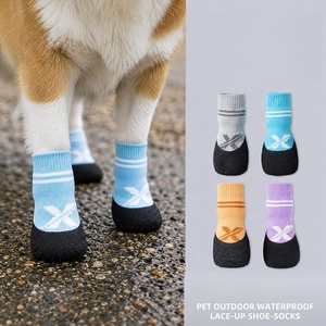 Chaussettes imperméables <span class=keywords><strong>pour</strong></span> chiens <span class=keywords><strong>de</strong></span> petite race, toutes saisons, protège-pattes anti-salissures, douces et confortables <span class=keywords><strong>pour</strong></span> la marche quotidienne en extérieur - Product Image 3