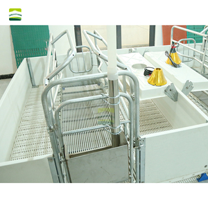 Cage de maternité double pour truies, galvanisée à chaud, de type européen, 3,6 x 2,4 m |   Lit de maternité pour truies, cage de gestation pour élevage porcin - Product Image 1