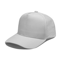 Gorra de Béisbol Personalizada con Logotipo Cortado a Láser, Perforada, Transpirable, de Secado Rápido, Ligera, con Ventilación, para Correr y Entrenar